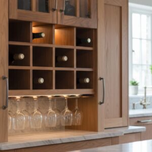Wine cubby providing organized and secure bottle storage