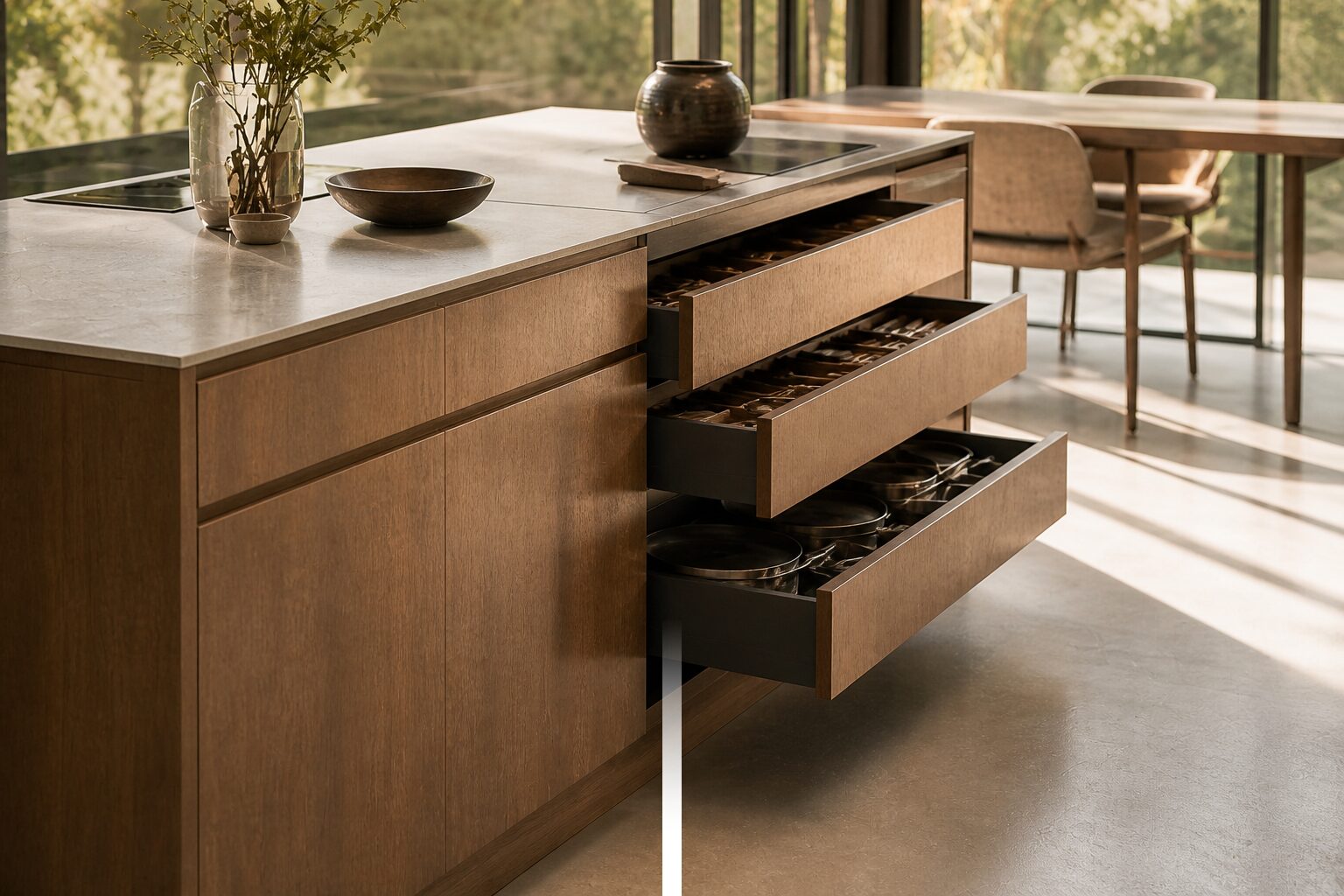Why Drawer-Forward Design Is Taking Over Kitchens and Closets | Körner Luxury Cabinetry & Closets